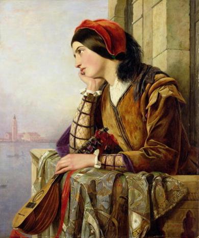 Woman in love - Tranh Henry Nelson O'Neil 1856